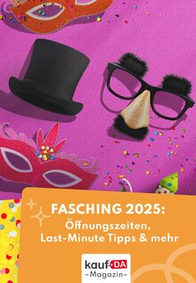 kaufDA Magazin Prospekt Fasching Ratgeber mit 1 Seite