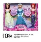 3 poupées princesses 29 cm - Fantasy Fairytale en promo chez Migros France Annemasse à 10,99 €