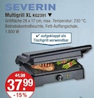 Multigrill XL KG2391 im V-Markt Prospekt Multigrill XL KG2391 von Severin im aktuellen V-Markt Prospekt für 37,99 €
