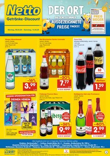 Wasser im Netto Marken-Discount Prospekt "DER ORT, AN DEM DU IMMER AUSGEZEICHNETE PREISE FINDEST." mit 2 Seiten (Cottbus)