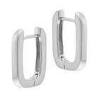 Boucles d'oreilles en argent rhodié rectangle en promo chez Le Manège à Bijoux Boucles d'oreilles en argent rhodié rectangle dans le catalogue Le Manège à Bijoux
