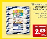 Münchner Weißwürste von Zimmermann für 2,69 € bei Marktkauf im Angebot Münchner Weißwürste von Zimmermann im aktuellen Marktkauf Prospekt