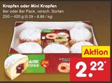 Krapfen oder Mini Krapfen bei Netto Marken-Discount im Weitramsdorf Prospekt für 2,22 €