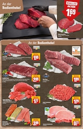 REWE Rindersteak im Prospekt 