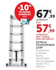 Echelle télescopique 2,6 m en promo chez Super U Saint-Nazaire à 57,99 €