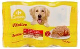 Terrines pour chiens - CARREFOUR COMPANINO VITALIVE en promo chez Carrefour Terrines pour chiens - CARREFOUR COMPANINO VITALIVE dans le catalogue Carrefour