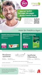 mea - meine apotheke Prospekt für Kempten mit 4 Seiten mea - meine apotheke Prospekt für Kempten: "Unsere August-Angebote", 4 Seiten, 01.08.2026 - 31.08.2026