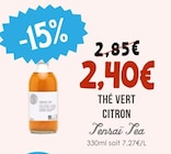 Thé Vert Citron - Tensai Tea - Naturalia Thé Vert Citron - Tensai Tea à 2,40 € dans le catalogue Naturalia