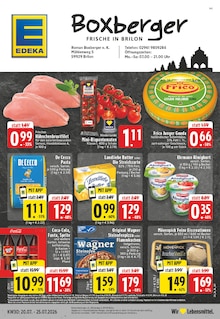 EDEKA Prospekt der Woche "Aktuelle Angebote" Seite 1, 20.07.2026 bis 25.07.2026 für Brilon Aktueller EDEKA Prospekt "Aktuelle Angebote" Seite 1 von 24 Seiten für Brilon