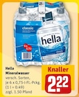 Mineralwasser im Angebot bei REWE in Osnabrück Mineralwasser Angebote von Hella bei REWE Osnabrück für 2,22 €