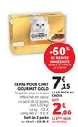 Repas pour chat Gourmet Gold - Gourmet en promo chez U Express Repas pour chat Gourmet Gold - Gourmet dans le catalogue U Express