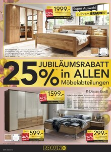 Bett im aktuellen BRAUN Möbel-Center Prospekt (Freiburg (Breisgau)) Bett im BRAUN Möbel-Center Prospekt "25 Jahre Braun Möbel-Center Freiburg" mit 20 Seiten (Freiburg (Breisgau))