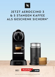 Deko Angebote im Prospekt "Jetzt Aeroccino 3 & 5 Stangen Kaffee als Geschenk sichern*" von Nespresso auf Seite 1