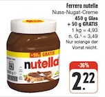 nutella Nuss-Nugat-Creme Angebote von Ferrero bei nah und gut Weiden für 2,22 €