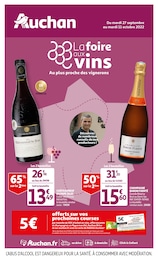 Auchan Catalogue "La foire aux vins, au plus proche des vignerons", 56 pages, Toulon,  27/09/2022 - 11/10/2022
