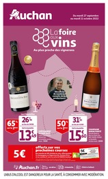 Auchan Catalogue "La foire aux vins, au plus proche des vignerons", 56 pages, Les Goudes, 27/09/2022 - 11/10/2022 Auchan Catalogue "La foire aux vins, au plus proche des vignerons", 56 pages, Les Goudes, 27/09/2022 - 11/10/2022