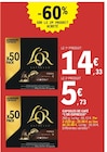Capsules de café - L'OR ESPRESSO en promo à 5,73 € chez E.Leclerc Capsules de café - L'OR ESPRESSO dans le catalogue E.Leclerc