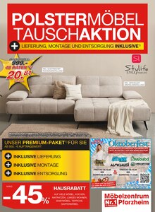 Sitzmöbel im aktuellen Möbelzentrum Pforzheim Prospekt (Stuttgart) Sitzmöbel im Möbelzentrum Pforzheim Prospekt "Poster-Tausch" mit 24 Seiten (Stuttgart)
