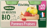 Les Récoltes Bio Pommes Fraises - BLÉDINA dans le catalogue Intermarché Hyper