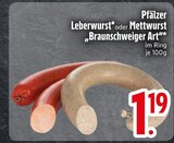 Pfälzer Leberwurst von  im aktuellen EDEKA Prospekt für 1,19 €