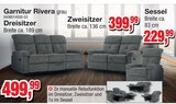 Aktuelles Garnitur Rivera Dreisitzer Angebot bei Die Möbelfundgrube in Mainz ab 229,99 €