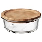 Aktuelles + Vorratsbehälter mit Deckel rund Glas/Bambus 400 ml Angebot bei IKEA in Dortmund ab 4,99 €