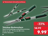 Teleskop-Heckenschere von  im aktuellen Kaufland Prospekt für 9,99 €