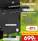 Gas-Grillstation Heat C-335 mit Blazing Zone von Outdoorchef im aktuellen Netto Marken-Discount Prospekt