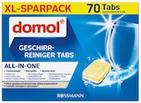 Geschirr-Reiniger Tabs XL-Sparpack im Rossmann Prospekt Geschirr-Reiniger Tabs XL-Sparpack von Domol im aktuellen Rossmann Prospekt für 4,64 €