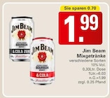 Mixgetränke Angebote von Jim Beam bei WEZ Bad Oeynhausen für 1,99 €