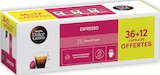 Capsules Expresso - Nescafé Dolce Gusto - Intermarché Hyper à Gap Capsules Expresso - Nescafé Dolce Gusto en promo chez Intermarché Hyper Gap à 10,15 €