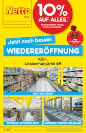 Netto Marken-Discount Prospekt für Köln mit 4 Seiten Netto Marken-Discount Prospekt "Wiedereröffnung - 10% auf ALLES" für Köln, 4 Seiten, 29.09.2026 - 02.10.2026