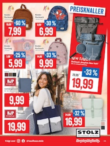 Rucksack im aktuellen Kaufhaus Stolz Prospekt (Bremerhaven) Rucksack im Kaufhaus Stolz Prospekt "STOLZ. Das Kaufhaus im Norden." mit 16 Seiten (Bremerhaven)