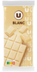 Chocolat Blanc - U - Super U à Besançon Chocolat Blanc - U en promo chez Super U Besançon à 1,80 €