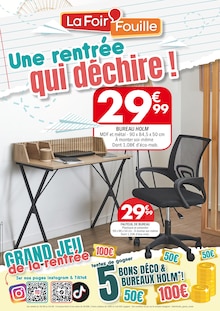 Prospectus La Foir’Fouille à Bègles, "Une rentrée qui déchire !", 16 pages de promos valables du 18/08/2025 au 31/08/2025