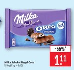 Schoko Riegel Oreo Angebote von Milka bei Marktkauf Tübingen für 1,11 €