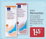 Wärmesohlen im ALDI Nord Prospekt Wärmesohlen von Vitalis im aktuellen ALDI Nord Prospekt für 1,45 €