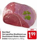 Aktuelle Hackfleisch Angebote bei E center in Offenbach (Main) Aktuelles Zart gereiftes Rindfleisch aus Deutschland: Rinder-Keulenbraten Angebot bei E center in Offenbach (Main) ab 1,99 €