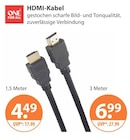 HDMI-Kabel 1,5 Meter von One For All im aktuellen V-Markt Prospekt für 4,49 €