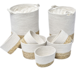 Panier à linge coton et végétal dans le catalogue Maxi Bazar