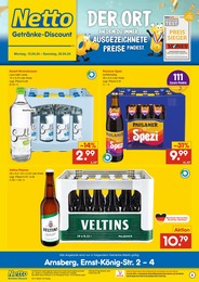 Netto Marken-Discount Prospekt: "DER ORT, AN DEM DU IMMER AUSGEZEICHNETE PREISE FINDEST.", 2 Seiten, 15.04.2024 - 20.04.2024