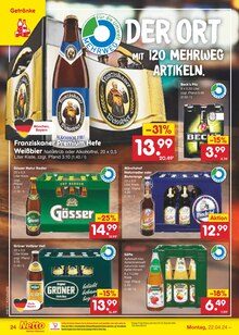 Bier im Netto Marken-Discount Prospekt "Aktuelle Angebote" mit 51 Seiten (Fürth)