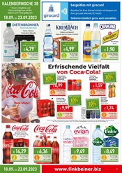 Cola im Finkbeiner Prospekt in Aalen Aktueller Finkbeiner Prospekt mit Cola, "Herzlich Willkommen", Seite 8