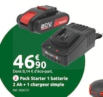 Promo Pack Starter 20 V SYSTEM à 46,90 € dans le catalogue Mr.Bricolage à Montmorillon