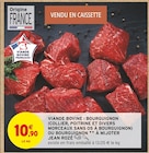 Viande bovine : bourguignon (collier, poitrine et divers morceaux sans os à bourguignon) ou bourguignon à mijoter - Jean Rozé à 10,90 € dans le catalogue Intermarché Super