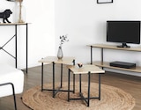 Lot de 2 tables gigognes Loka en promo chez Maxi Bazar Lot de 2 tables gigognes Loka dans le catalogue Maxi Bazar