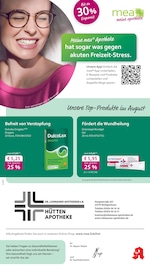 Aktueller mea - meine apotheke Apotheken Prospekt in Heiligenhaus und Umgebung, "Unsere August-Angebote" mit 4 Seiten, 01.08.2025 - 31.08.2025
