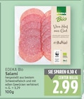 Salami von EDEKA Bio für 2,99 € bei E center im Angebot Salami von EDEKA Bio im aktuellen E center Prospekt