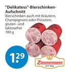 "Delikates"-Bierschinken-Aufschnitt im V-Markt Prospekt "Delikates"-Bierschinken-Aufschnitt von Zimmermann im aktuellen V-Markt Prospekt für 1,29 €
