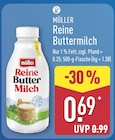 Reine Buttermilch im ALDI Nord Prospekt Reine Buttermilch von Müller im aktuellen ALDI Nord Prospekt für 0,69 €